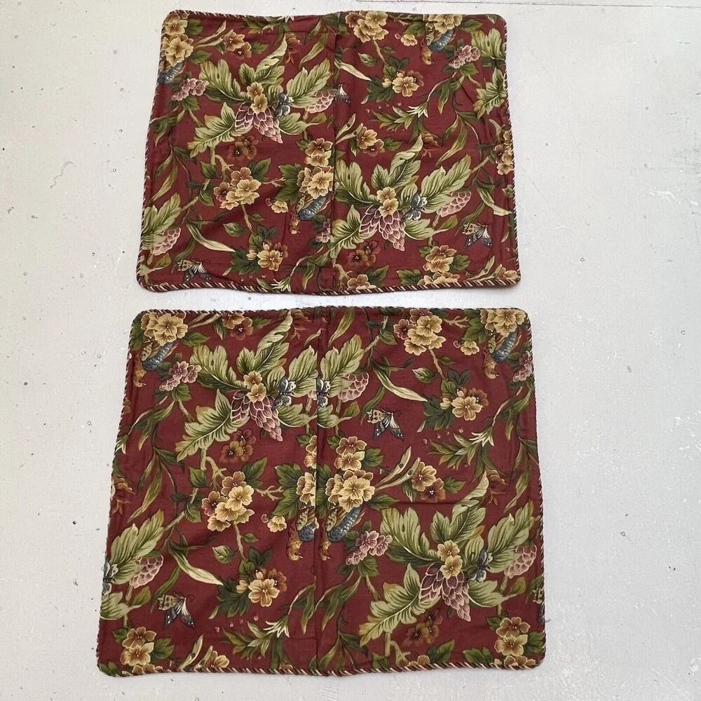 Waverly Garden Room Floral Manor Pillow Sham 25 x 30 In Cottage Farmhouse Set 2